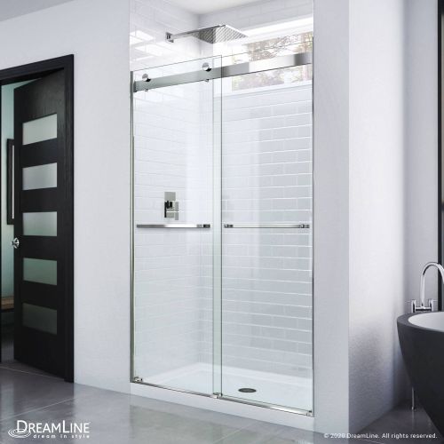 Dreamline Essence Shower Doors, Frameless Double Bypass Sliding Shower Doors