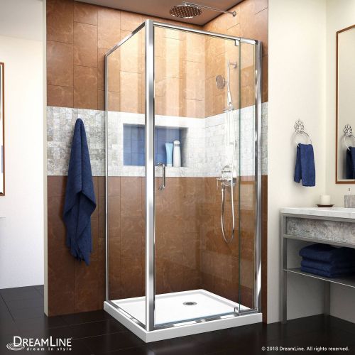 Dreamline Flex Shower Enclosure And, Shower Surround Kit With Base